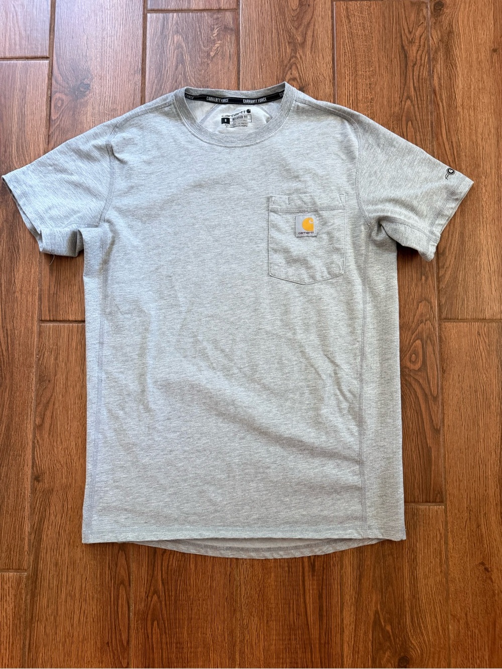 Carhartt Short-Sleeve Pocket Tee in Light Gray